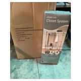 Closet rod closet system and double rod free