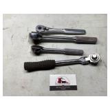 SK ratchets, 1/2 in drive and 3/8. Misc ratchets
