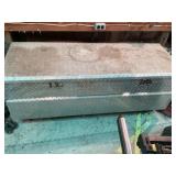 Diamond tread tool box with dollie wheels