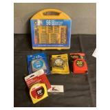 Ratcheting driver set and tape measures