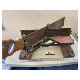 Miller Falls Steel Miter Box  with a Miter Saw