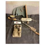 Moormans metal gaurd, hanging scale, gauge and