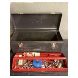 Metal craftsman toolbox and misc tools