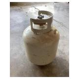 Empty propane tank