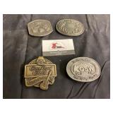Collectable belt buckles