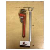 Pipe wrench and craftsman wrench