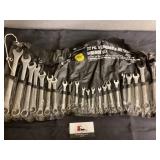 Standard and metric wrench set