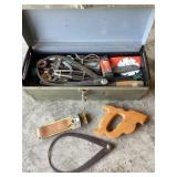Metal toolbox and misc tools
