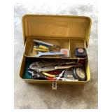 Metal toolbox and tools
