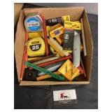 Tape measures and utility knives