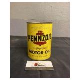 Pennzoil Motor oil cardboard can