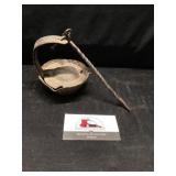 Wrought iron fish oil lamp