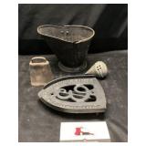 Mini coal bucket and collectables