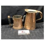 Copper pitcher and kettle