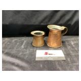 Copper mini pitchers