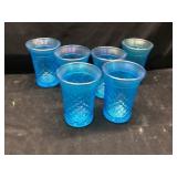 Vintage blue glassware