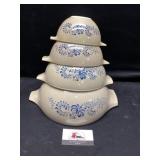 Pyrex Homestead Cinderella mixing bowl set