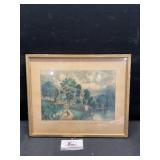 Cottage by the Cliff Print