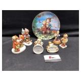 Hummel plate and figurines
