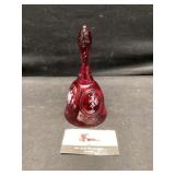 Hand painted fenton bell