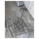 Metal Garden Hose Holder and Metal Garden Fences