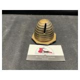 Vintage Brass Beehive Shaped Bank