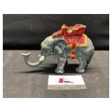 Vintage Mechanical Cast Iron Elephant Coin Bank