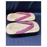 Japanese wooden geisha shoes