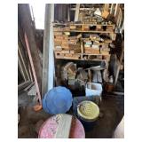 Misc lumber and buckets