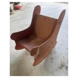 Vintage wooden little red rocker