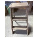 Wooden step ladder