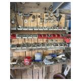 Wall, contents of nuts, bolts, and misc hardware