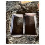 Primitive metal industrial bins