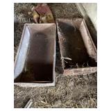 Primitive metal in industrial bins