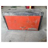Vintage metal Allis Chalmers toolbox