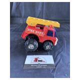 Plastic fire truck toy