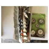 Joist hangers, grinder wheels, misc