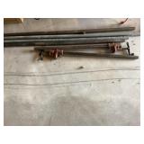 Bar clamps and pipe