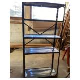 Metal shelves