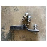 Receiver hitch and balls