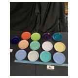 Fiesta coffee cup plates