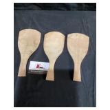 Wooden butter paddles