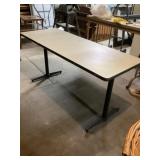 Table approximately 23 1/2 x 59 1/2 x 29 tall
