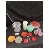 Tupperware storage bowls