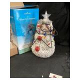 Fiber optic snowman works as it should