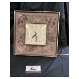 Mid-century modern clock secondhand moves