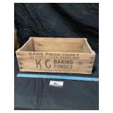 KC baking powder crate
