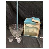 Punch bowl with cups