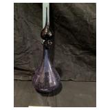 Crackle glass decanter