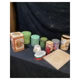 Canister, tins, and miscellaneous